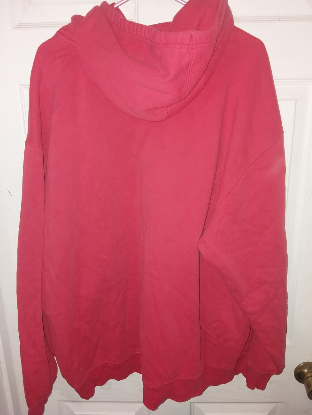 Kansas Red Hoodie with Jayhawk Logo - Picture 3 of 4